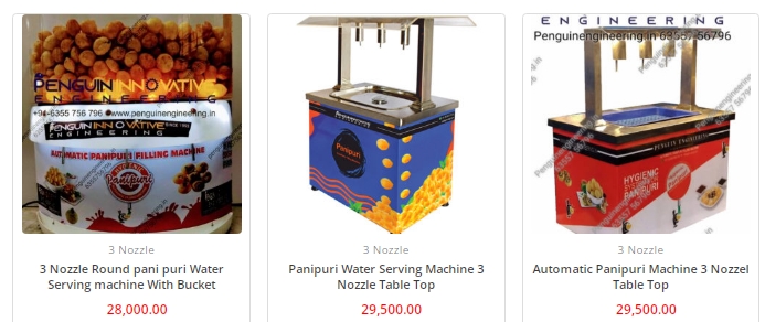 Pani Puri Water serving machine from Penguine Engineering