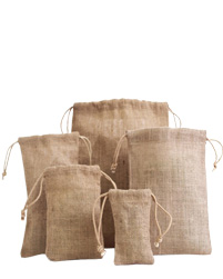 Small Size Jute Drawstring Bags from H A Exports