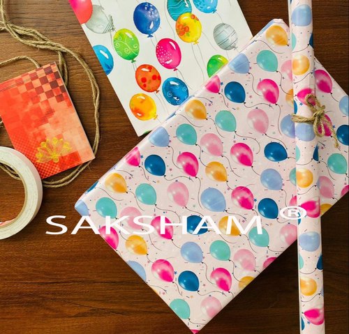 Balloon Theme Gift Wrapping Paper from Saksham Print and pack 