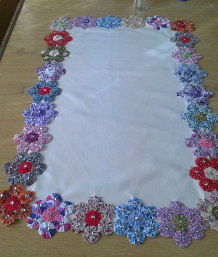 Handmade Flower Design Table Cloth from Home style 