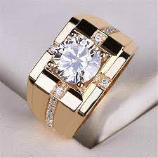 Real Diamond  Ring Jewellery For Men 