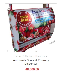 Automatic sauce and chutney dispenser  from Penguine Engineering