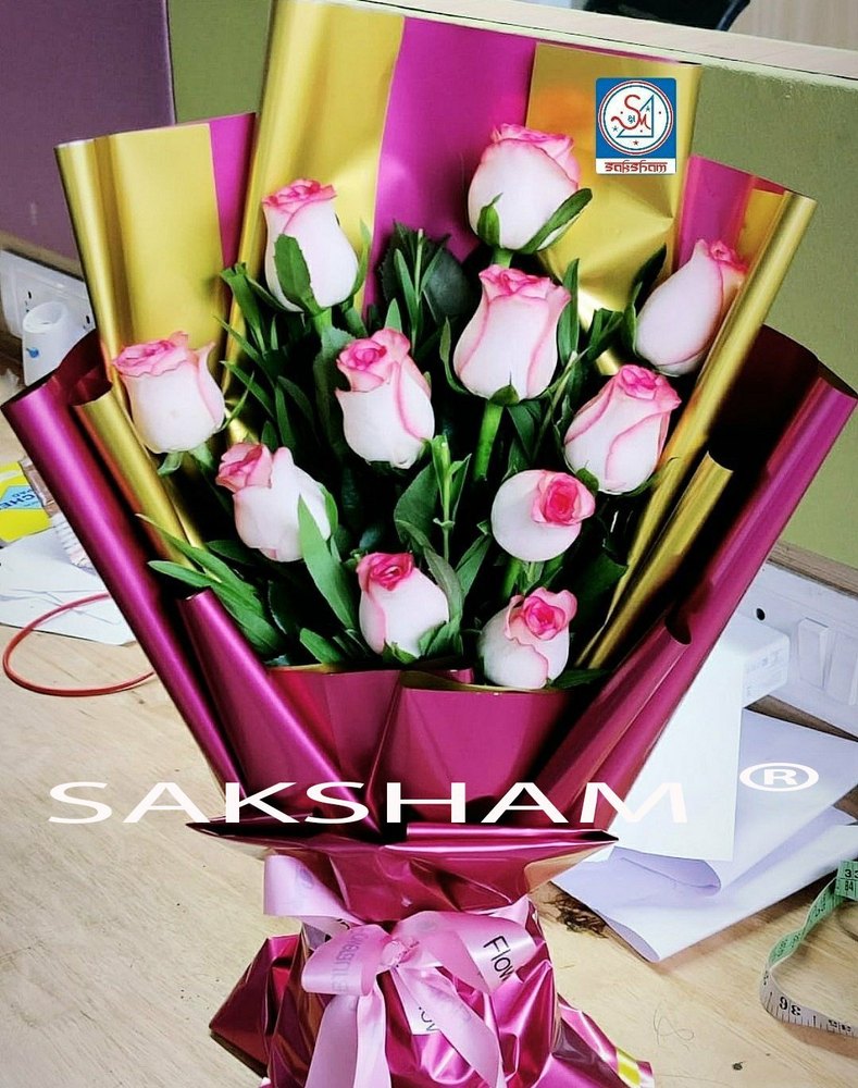 120 GSM Twin Side Colored Bouquet Wrapping Sheet from Saksham Print and pack 