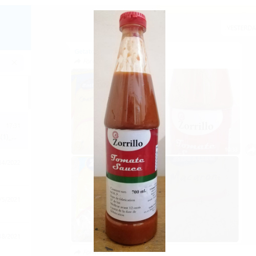 Zorrillo Tomato Sauce from Limosna industries pvt ltd 