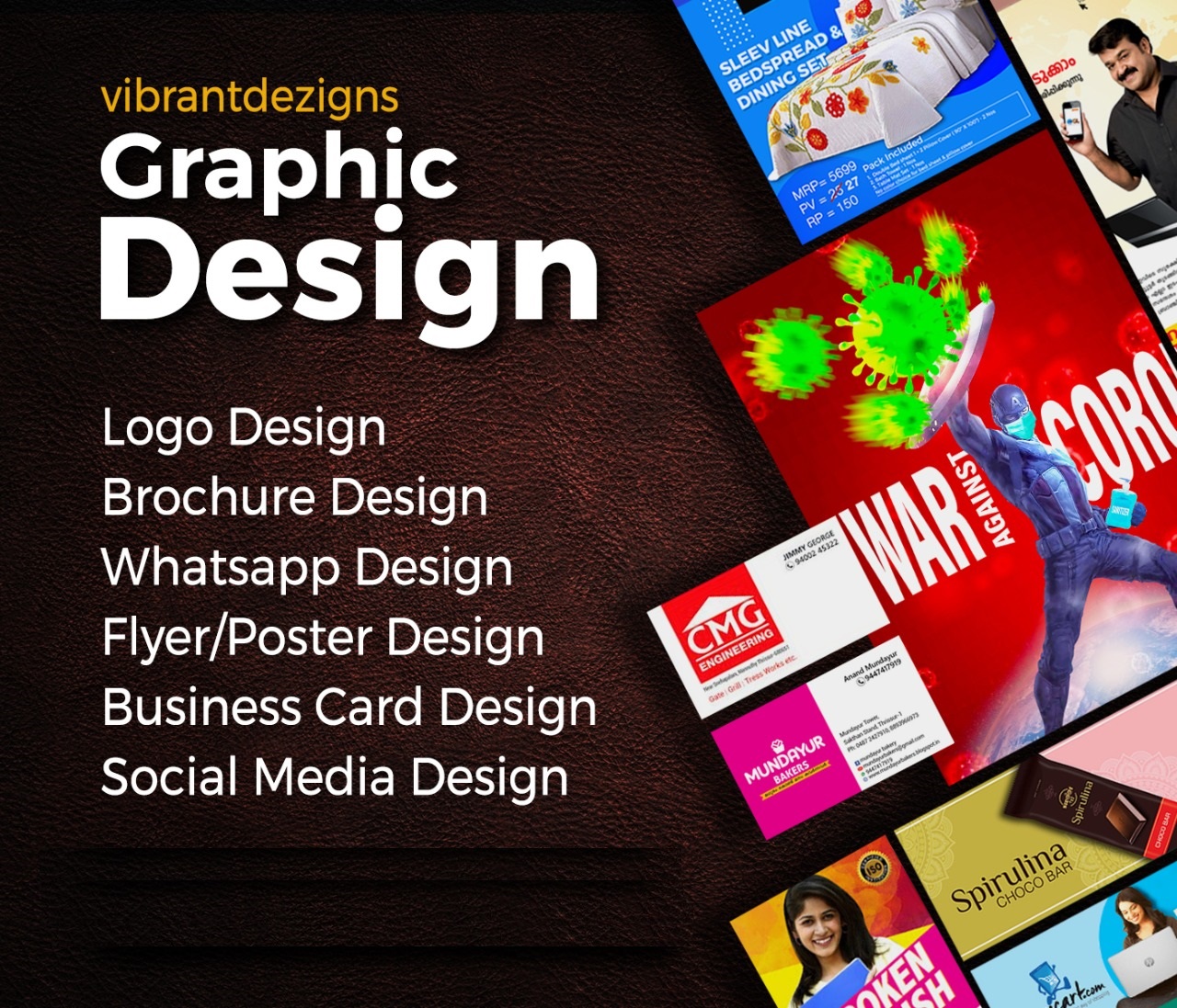 Graphic Design Service Thrissur from Vibrant Dezigns