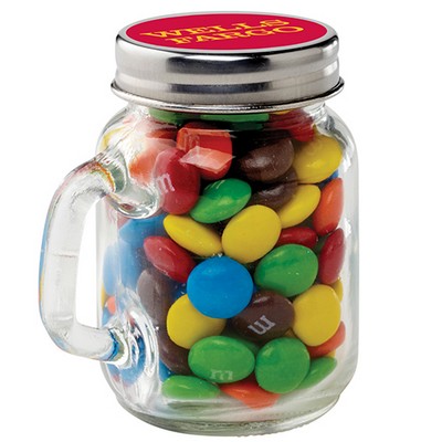 Glass Mini Mason Jar w/ Handle - M&M's® from ALL printing