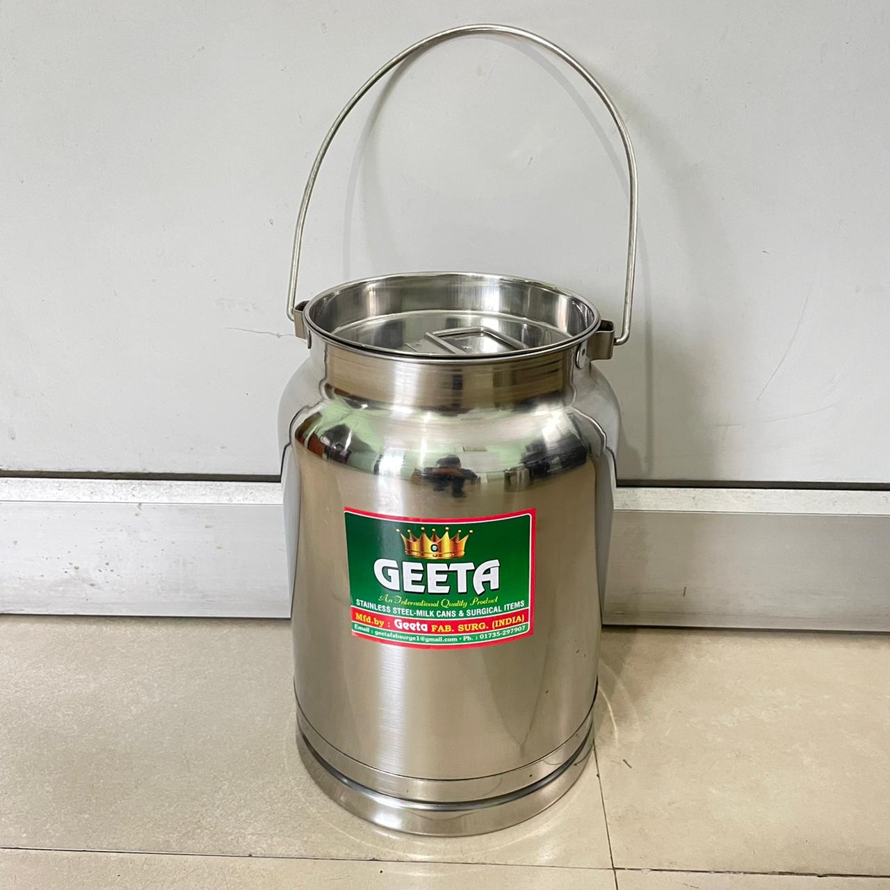 ss milk can 10 ltr from Geeta Fab Surg (INDIA)