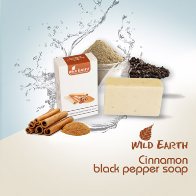 Wild Earth Cinnamon Black Pepper Soap (100 GMS) from PRN LIFESTYLES PVT LTD