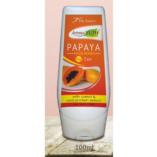 PAPAYA FACE WASH with Carrot & Soya Protein Extract  from Aromayuth Natural