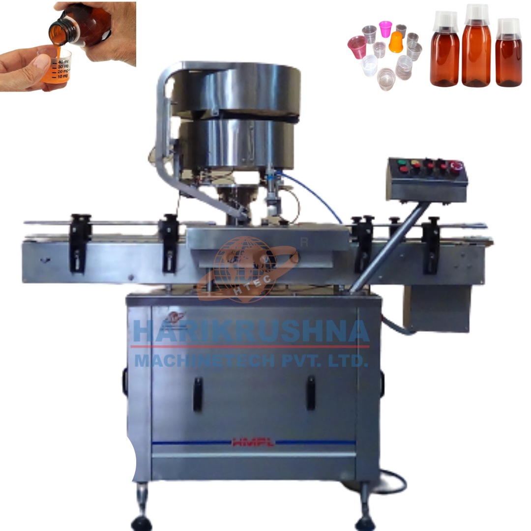 AUTOMATIC MEASURING CUP PLACING MACHINE - MANUFACTURER AND EXPORTER from Harikrushna Machines Pvt. Ltd.