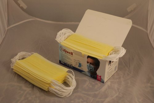 3 Ply Yellow Disposable Face Mask