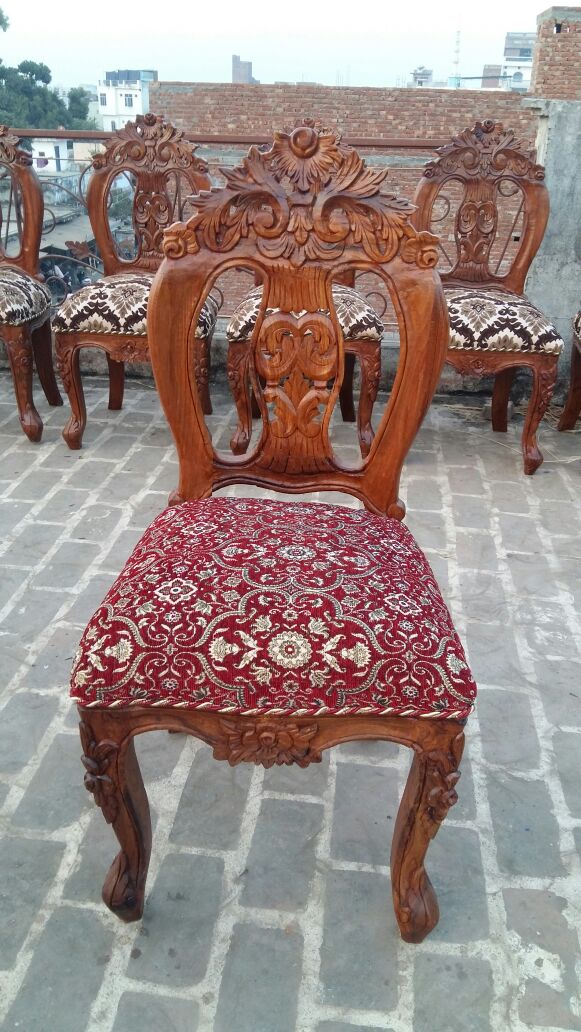 Designer Wood Cushioned Dining Chair  from Sanjay furniture