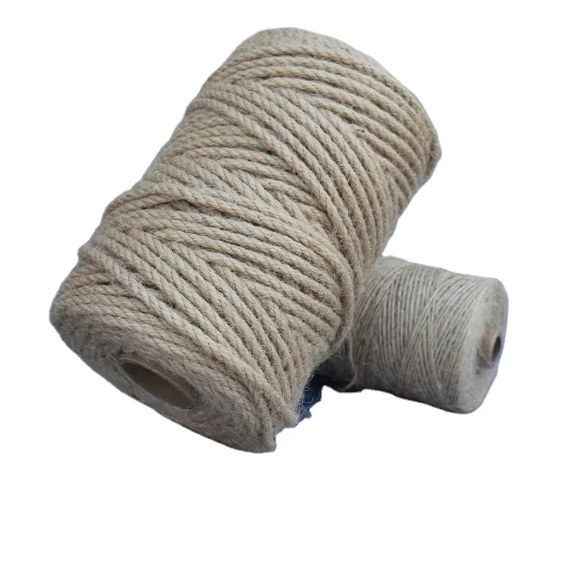 Handmade woven fine hemp rope ,100 meters garden decoration from Bismillah Jute International