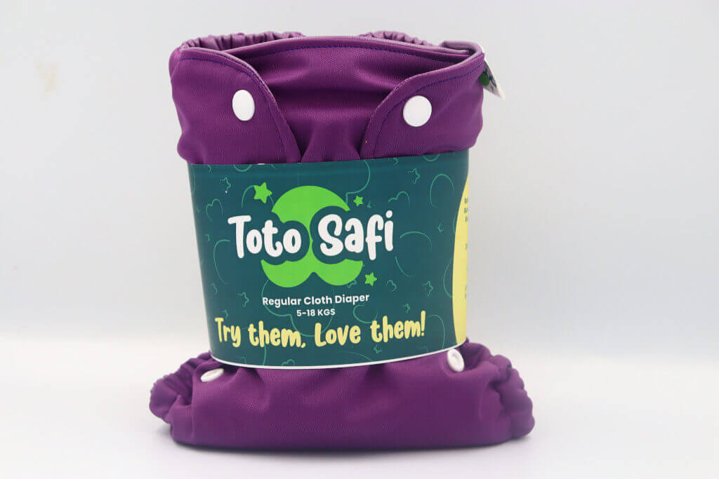 Purple Colour Regular Reusable Diaper  from Toto Safi Limited