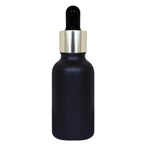 Cosmetic Black Glass Dropper Bottle For Serum, Oil - 30ml from Zenvista Meditech Pvt. Ltd.