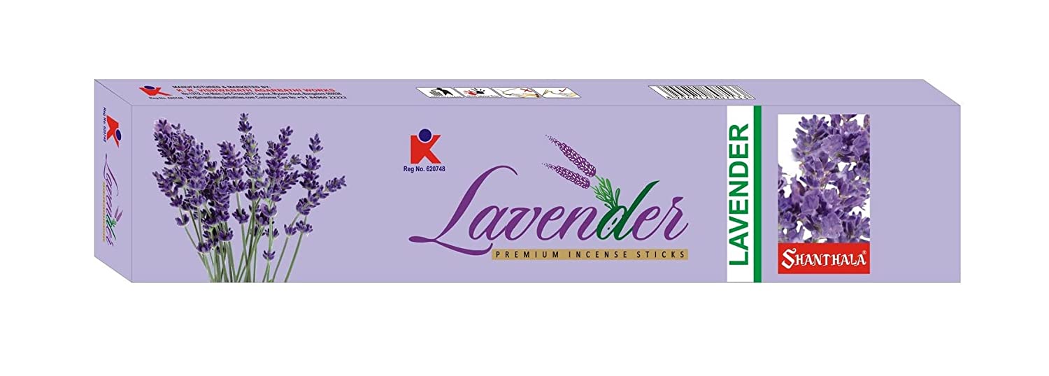 Shanthala Agarbathies Lavender Long Box from SHANTHALA AGARBATHI