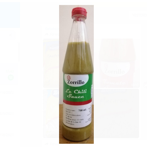 Zorrillo Chili Sauce from Limosna industries pvt ltd 