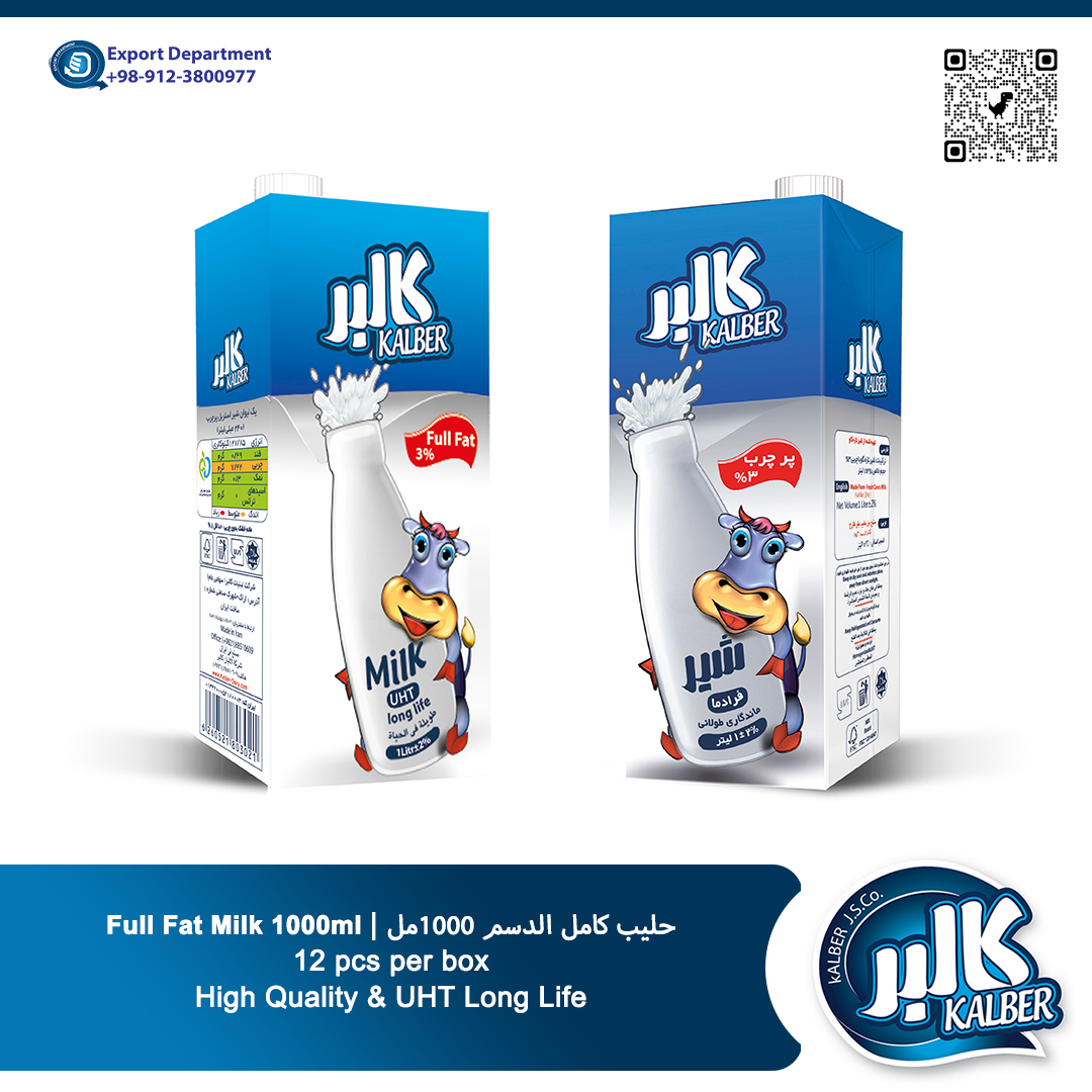 Kalber UHT Milk 200ml or 1 liter (Low Fat-full Fat)