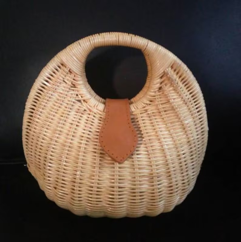 Handwoven Rattan Bag Originally from Bali Island from S.A.D.I.E.'S CRAFT