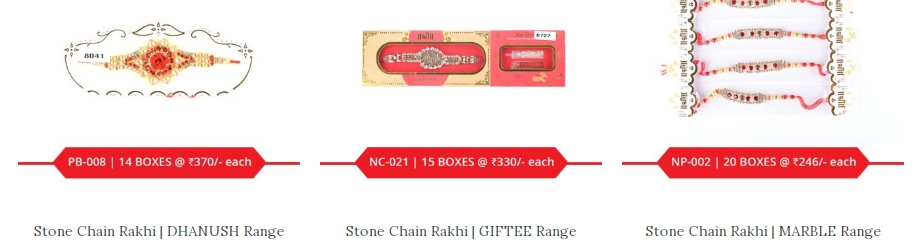 Stone Chain Rakhi 5 from Shree Rakhi