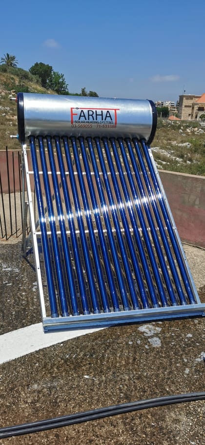 >100liter 9tube thermosyphon Solar water heater  from Farhat EST