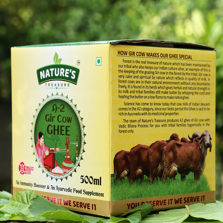 A-2 Gir Cow Bilona Ghee 500ml from Nature' Gift