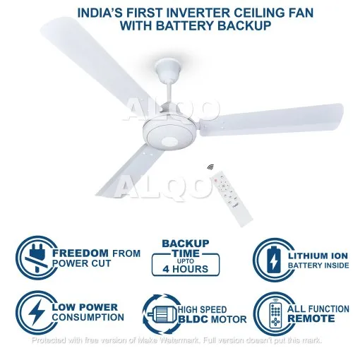 Rechargeable AC/DC Ceiling Fan