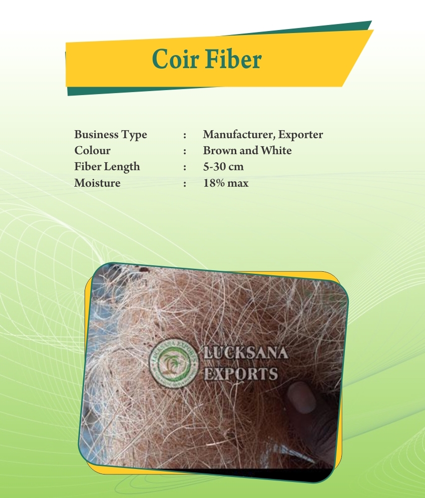 Coir Fiber from Lucksana Exports