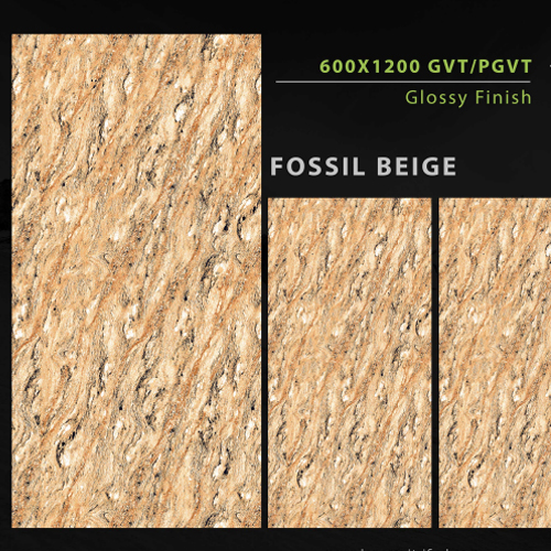 Glossy Finish Fossil Beige Vitrified Tiles from Lenora vitrified