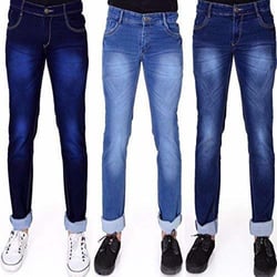 Mens Blue Color Denim Jeans from Ginni & Sons