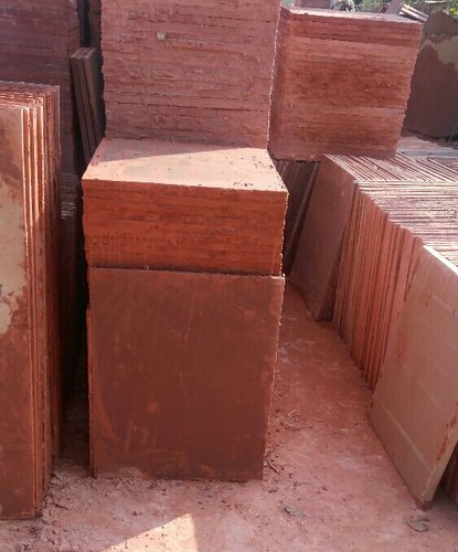 15-35mm Thick Red sandstone cutting from Sar india stone company