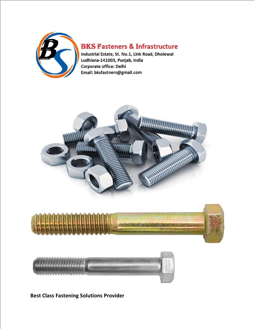 HEX BOLTS from BKS FASTENERS & INFRASTRUCTURE