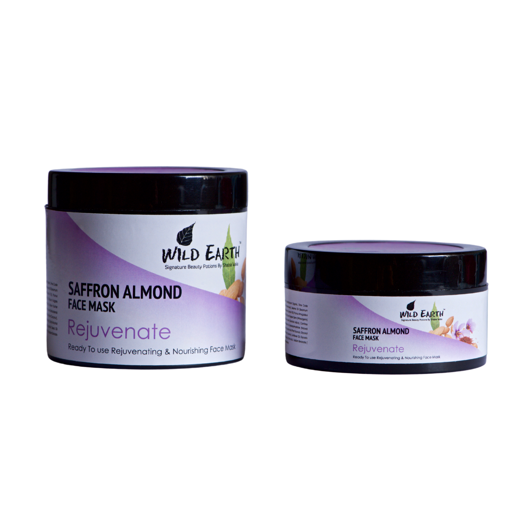 Wild Earth Rejuvenating Almond Saffron Face Mask (100gm)