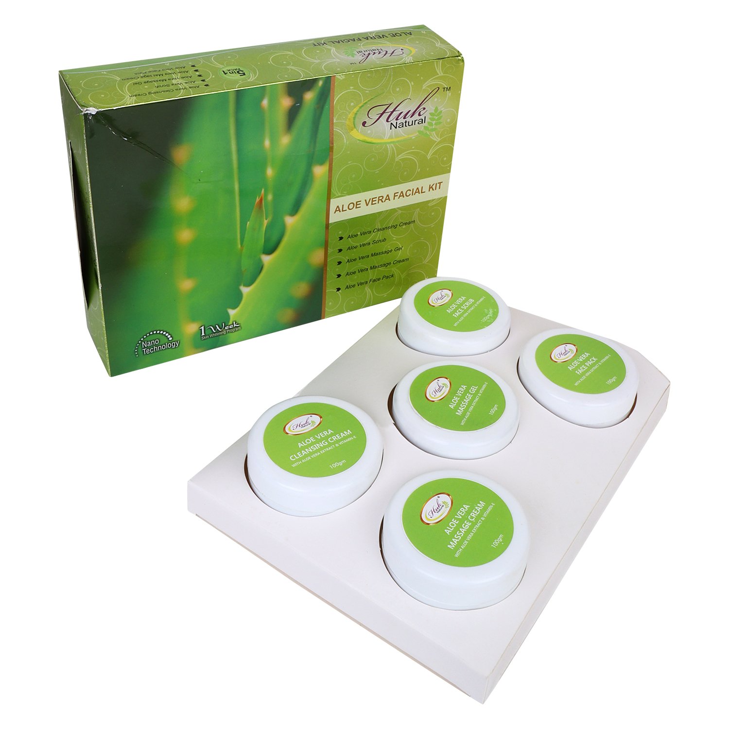 Huk Facial Kit 300gm With Aloe Vera Extract & Vitamin-E from Huk