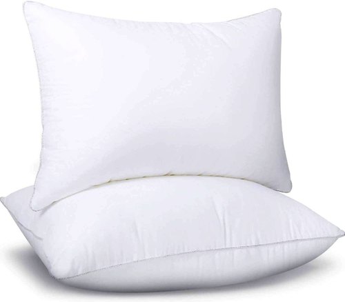Rectangular White Down Alternative Pillow from Viktoria Homes