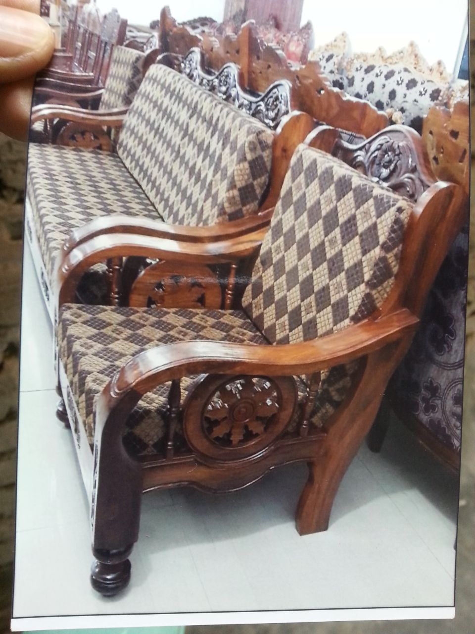 Wood Sofa Set from Sanjay Furniture 