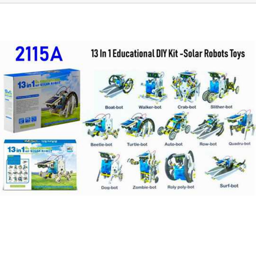 13 in 1 Educational DIY Kit - Solar Robots Toys from Libra Bazaar