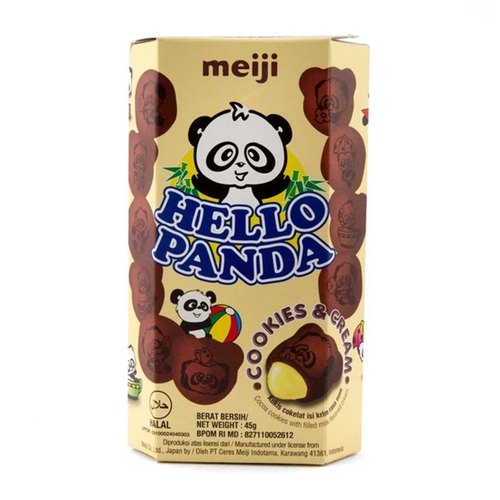 Meiji Hello Panda Cookies & Cream Biscuits - 45G