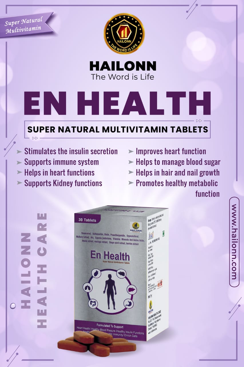 EN HEALTH - Super Natural Multivitamin Tablets from Hailonn Health Care