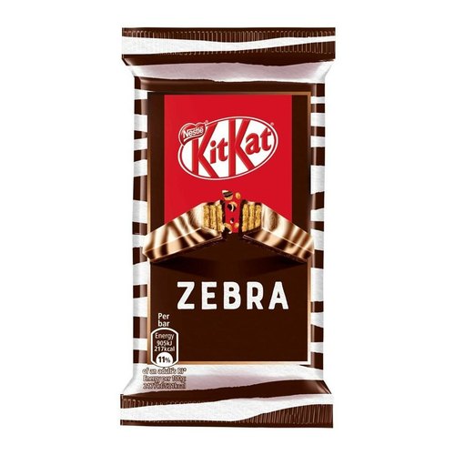 Kitkat Zebra Dark & White Chocolate Bar - 41.5G from SnackZack