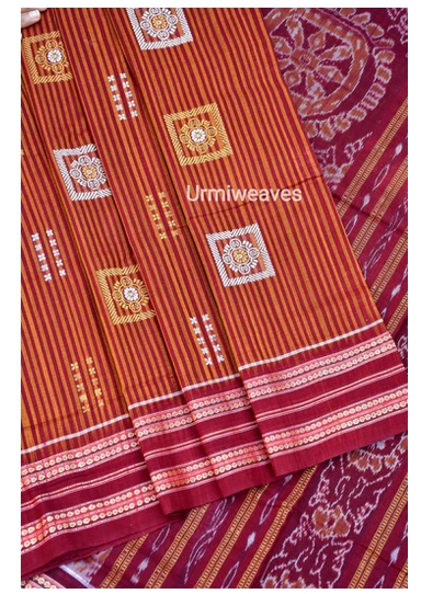 Sambalpuri Cotton Saree - Amrita  from Urmi Weaves