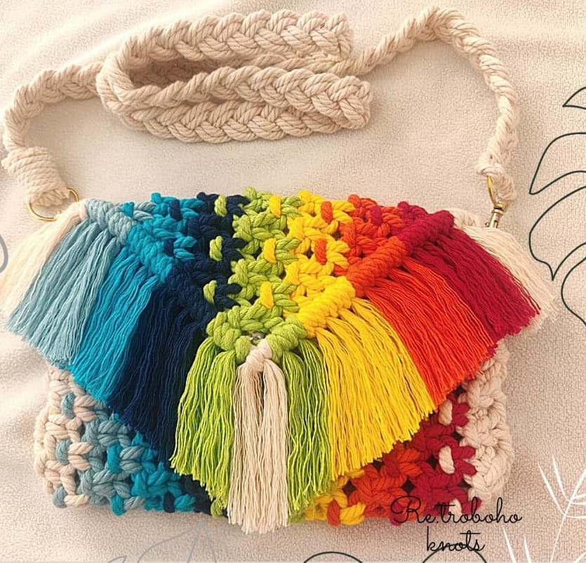 Macrame Cotton Purse from JFS Global Trade