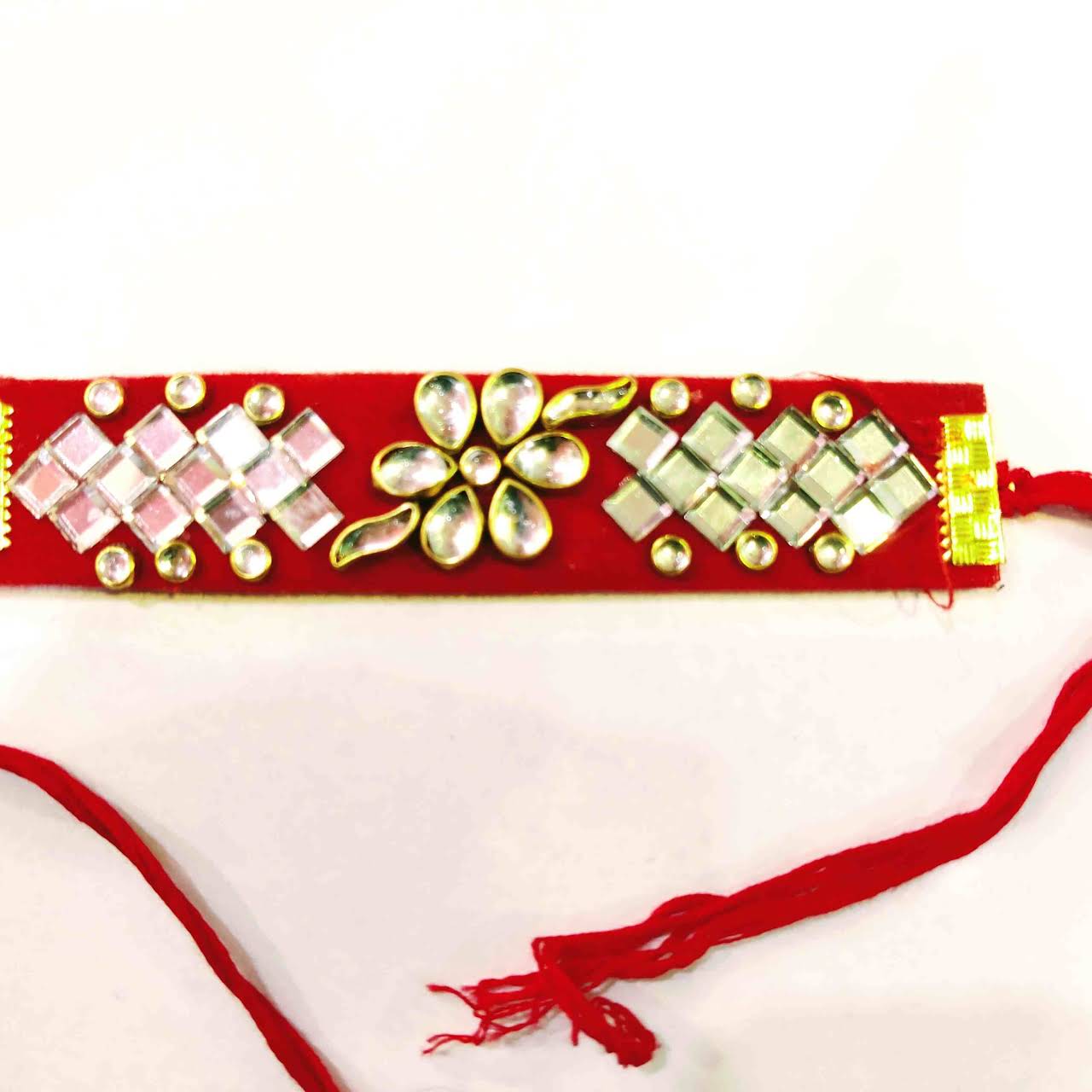 Kundan belt rakhi from S.K. RAKHI