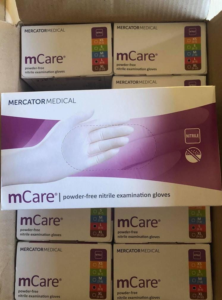 MCare Powder Free Nitrile Examination Gloves