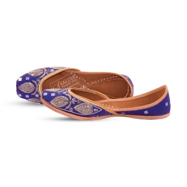 Blue Designer Jutti from Saluja Punjabi Jutti 