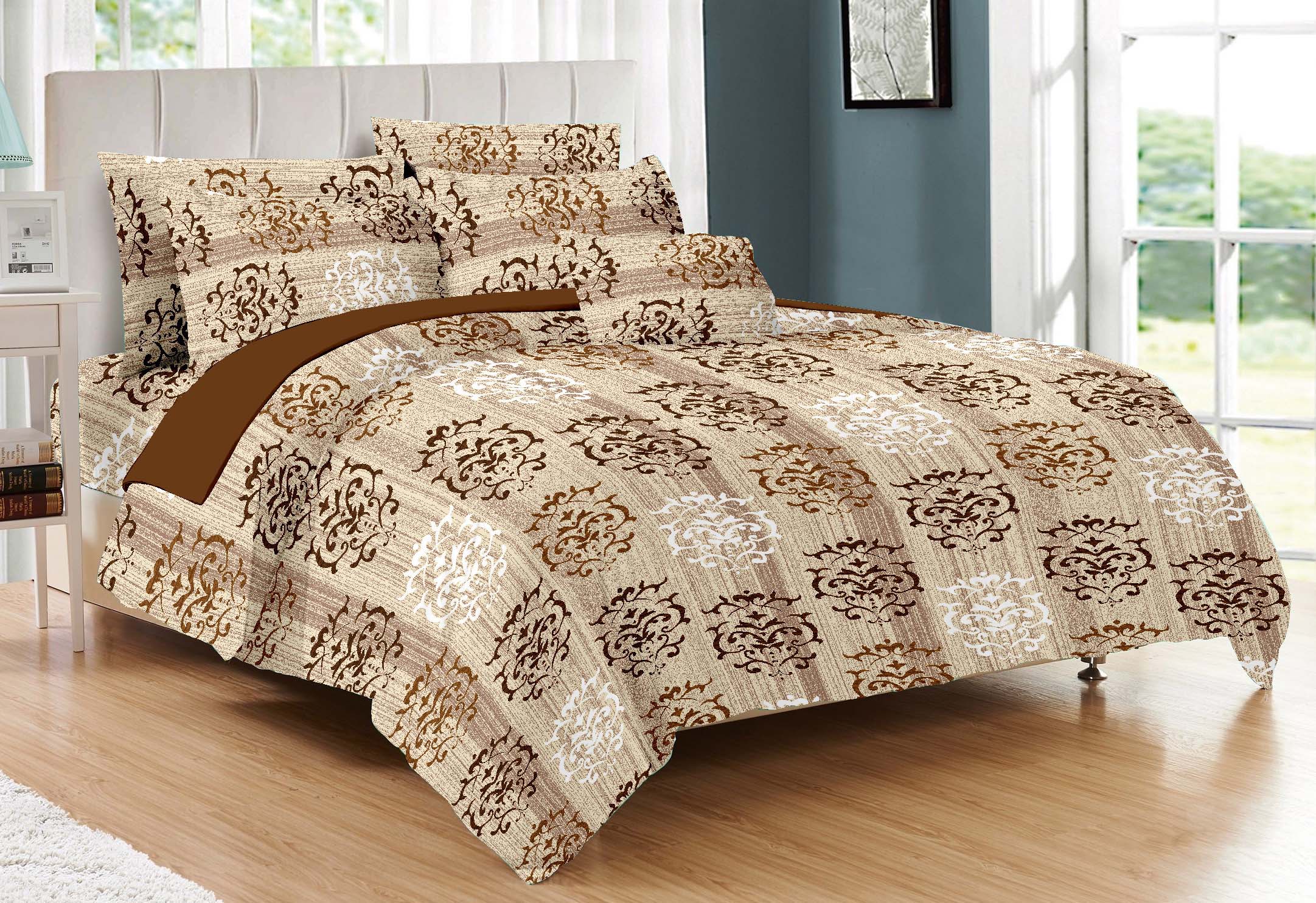 Printed Double Bed Sheet - Ecolux-3993B