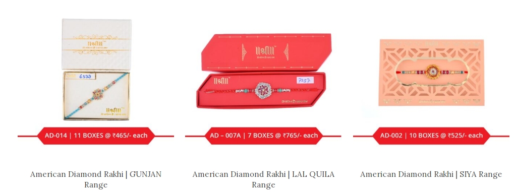 American Diamond Rakhi from Shree Rakhi