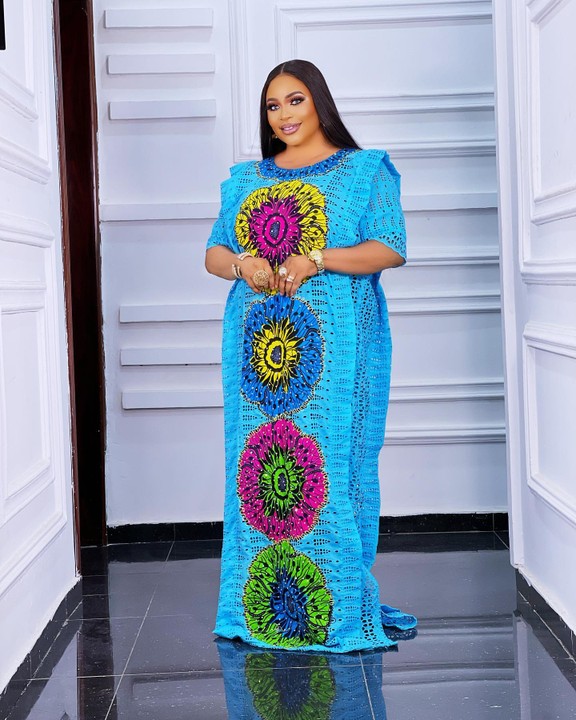 Sky African Dry Lace Boubou Dress from jascorp enterprises ltd