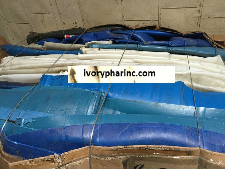 HDPE blue drum regrinds for sale, HDPE drum scrap bale 