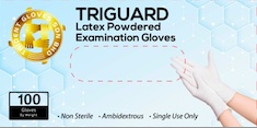 LATEX EXAMINATION GLOVES from TRIDENT GLOVES SDN BHD